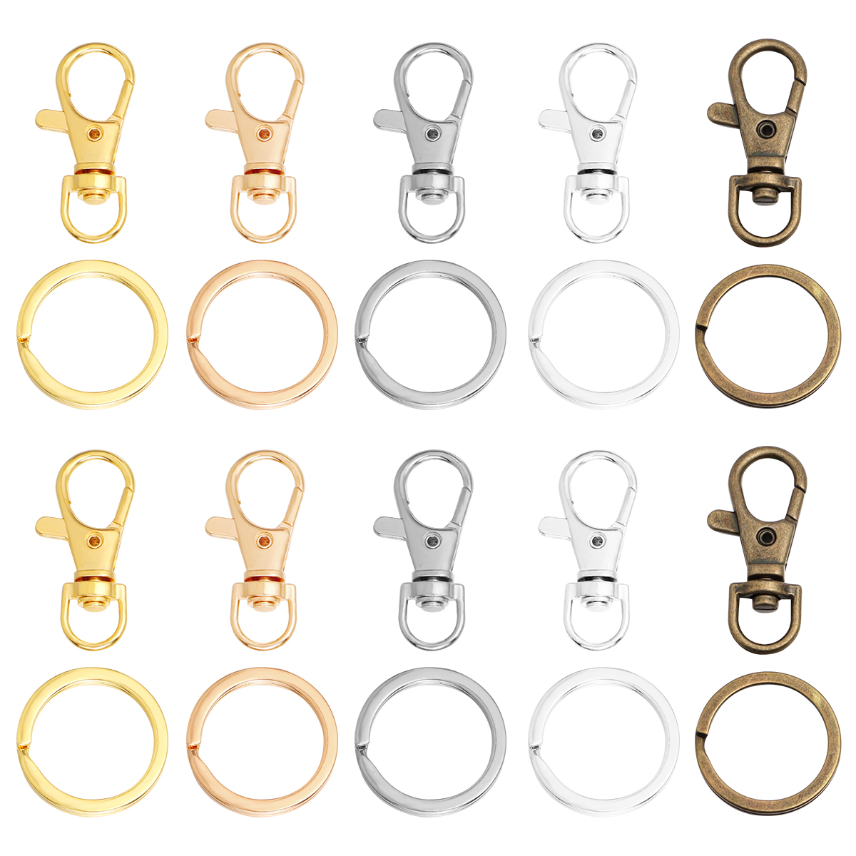 10Sets Alloy Swivel Lobster Cl - Jewelry Making Findings avaliação e preço