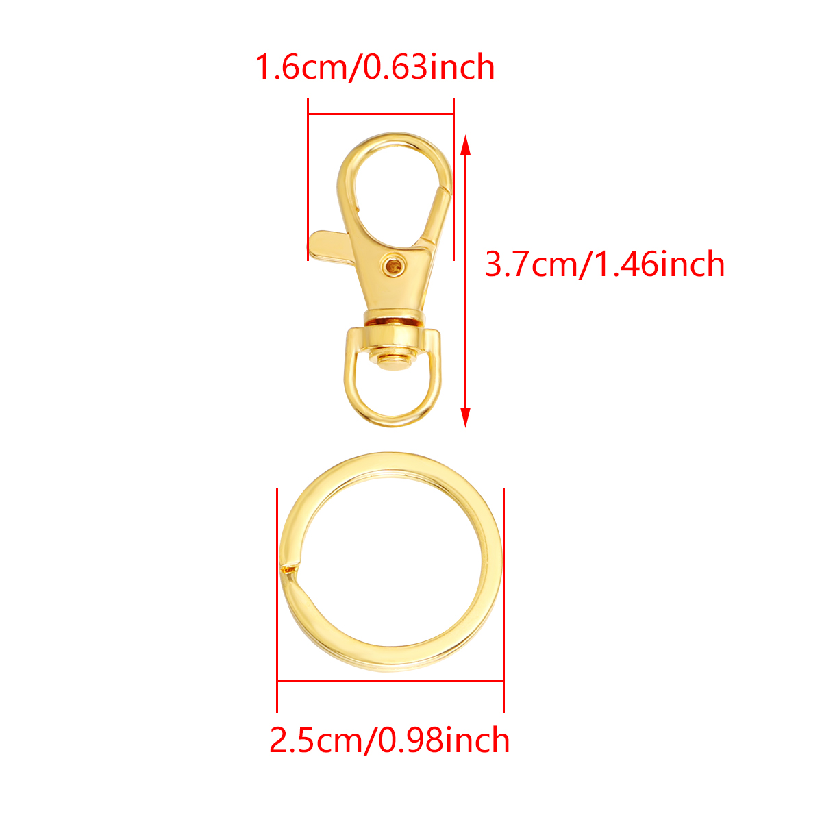 10Sets Alloy Swivel Lobster Cl - Jewelry Making Findings avaliação e preço
