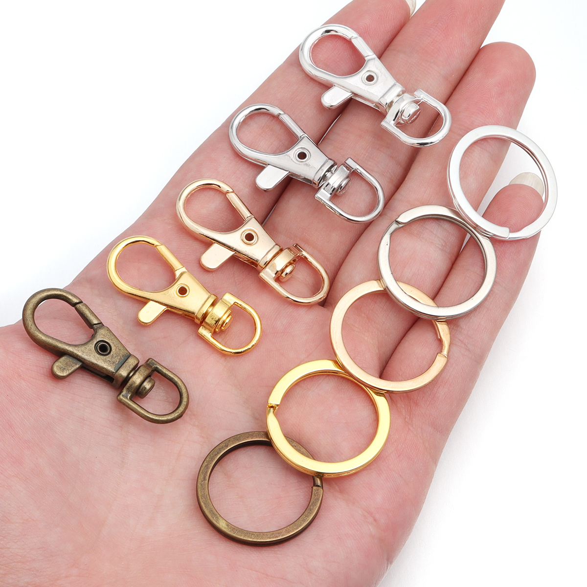 10Sets Alloy Swivel Lobster Cl - Jewelry Making Findings avaliação e preço