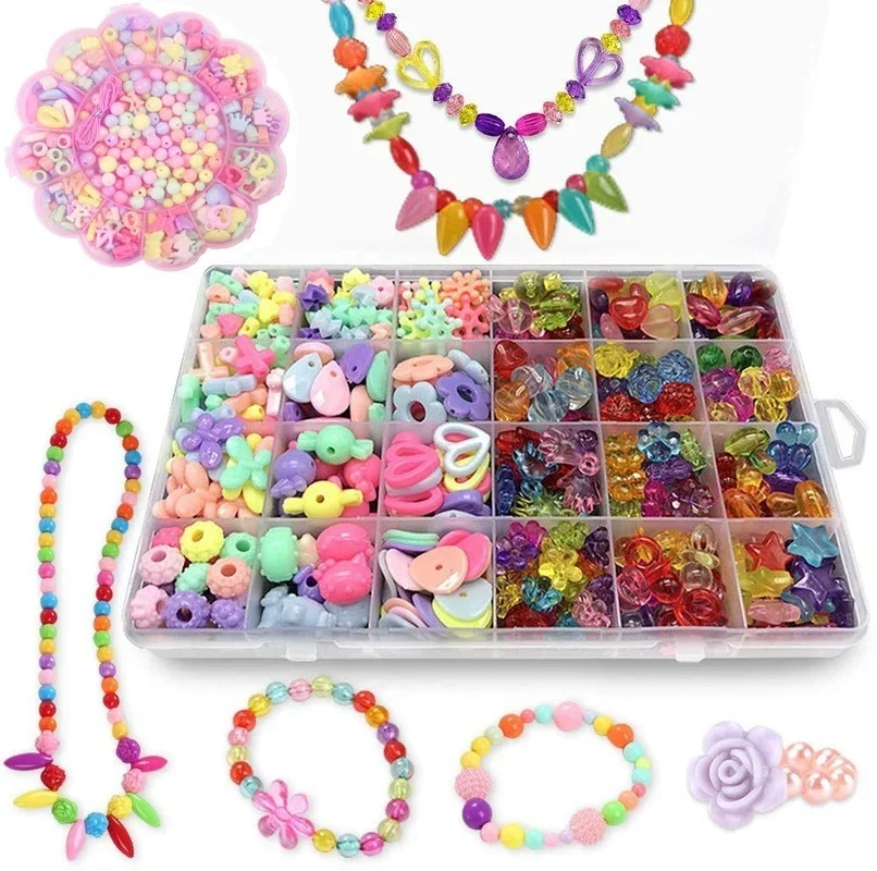 Girls DIY Bead Set Jewelry Mak - Jewelry Making Kits For Kids avaliação e preço