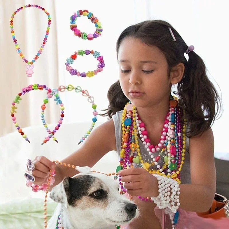 Girls DIY Bead Set Jewelry Mak - Jewelry Making Kits For Kids avaliação e preço